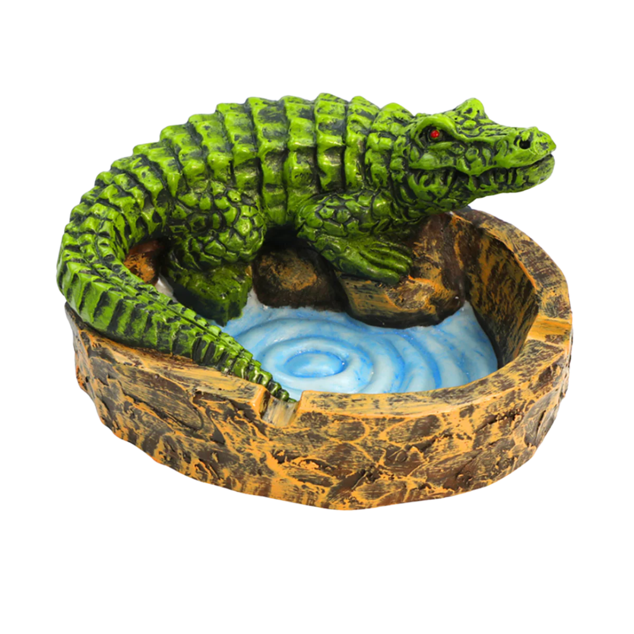 RESIN ALLIGATOR PREMIUM ASHTRAY (1CT)